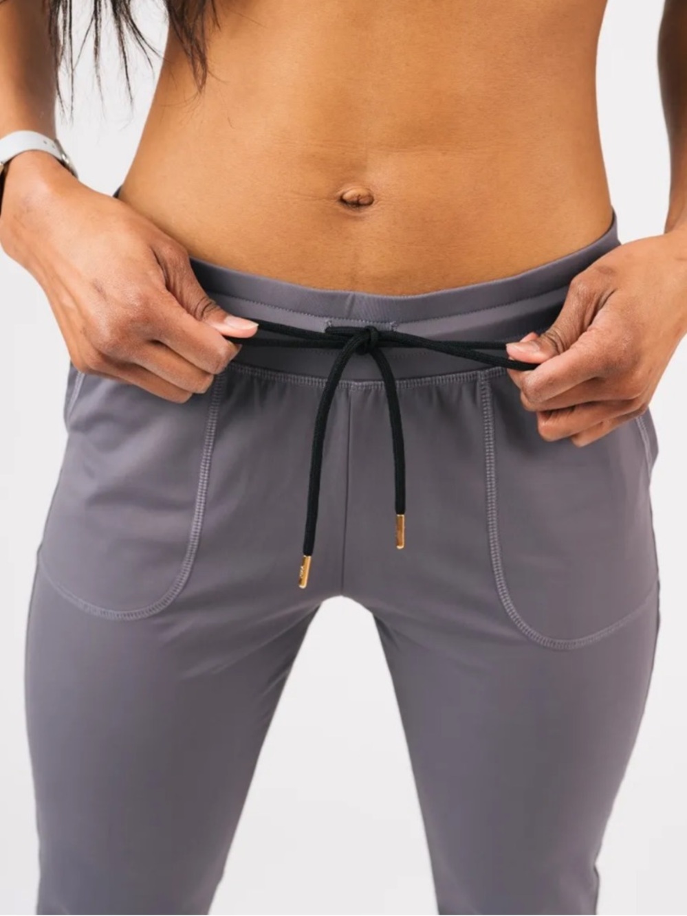Zyia Dark Gray Peak Zipper Joggers with Ankle Zippers (Long) 31" Sz M - Picture 3 of 10